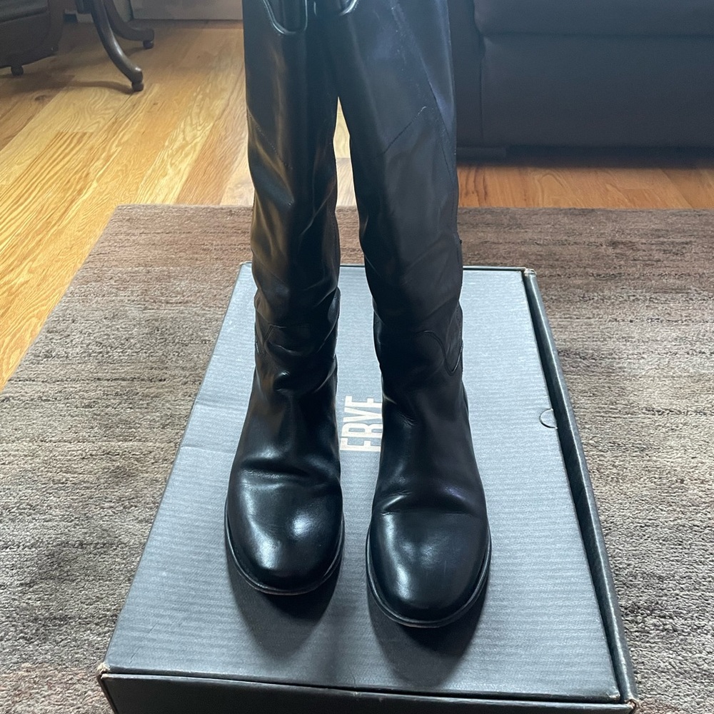 Frye Paige Riding boot. Black. Women’s size 9